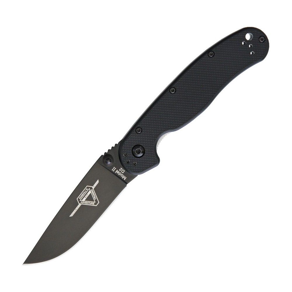 Ontario RAT II Linerlock Black D2