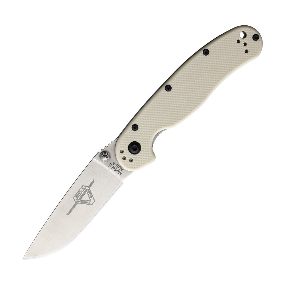 Ontario RAT II Linerlock Ivory G10