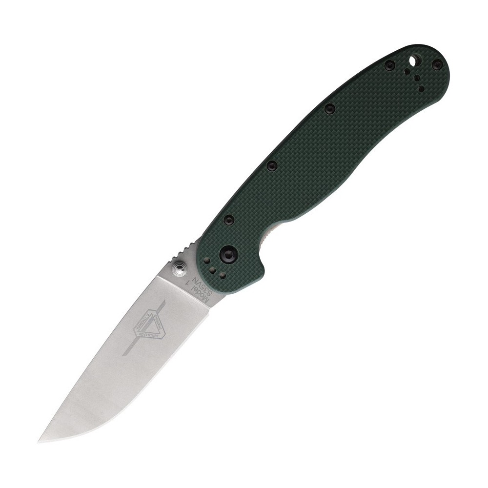 Ontario RAT I Linerlock Green G10 SW