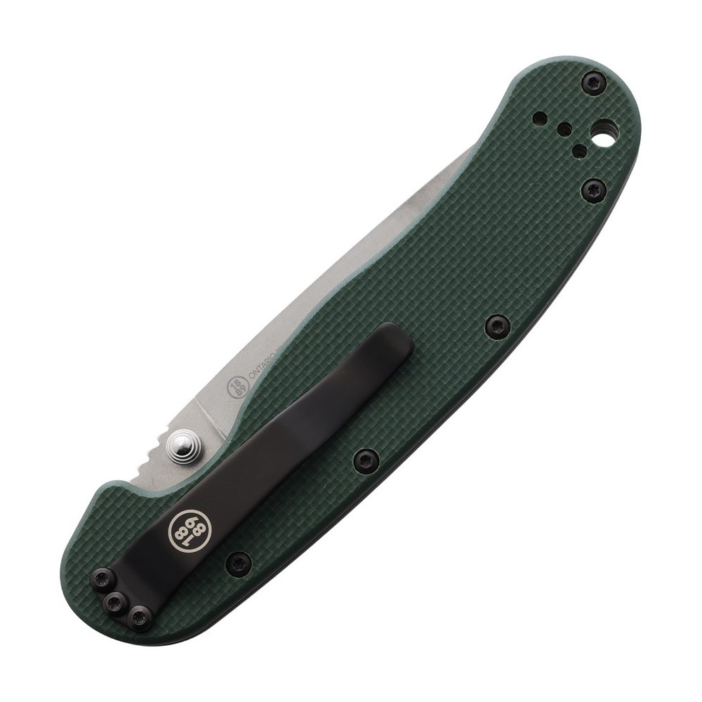 Ontario RAT I Linerlock Green G10 SW
