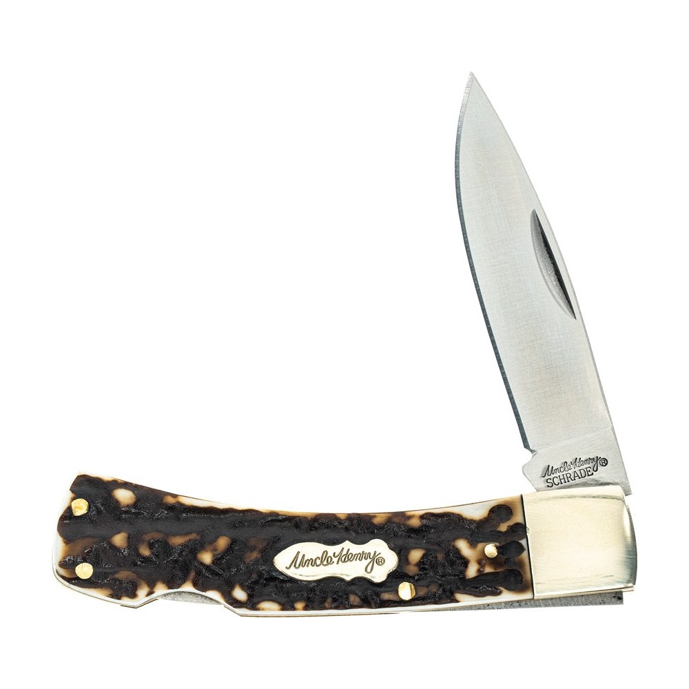 Schrade Bruin Lockback Staglon