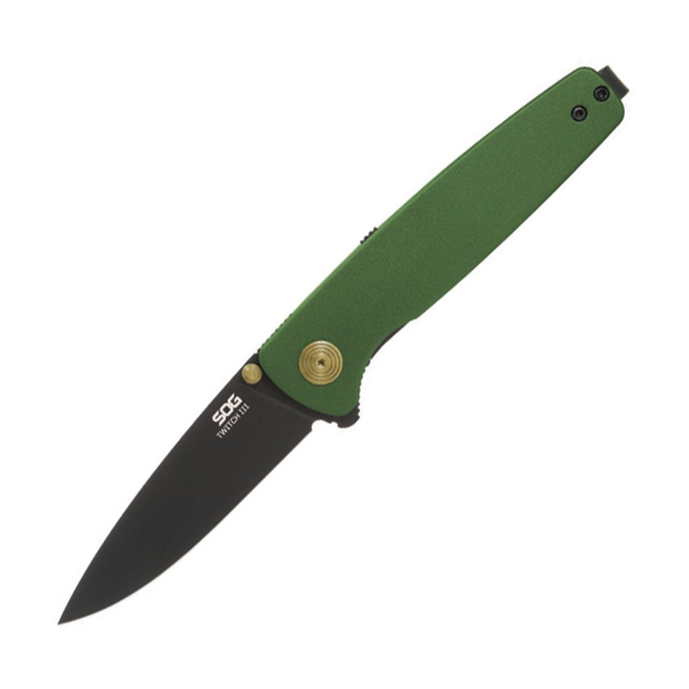 SOG Twitch III Linerlock A/O Grn