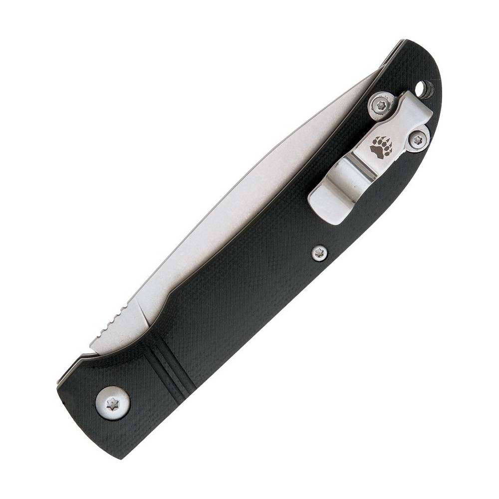 Bear & Son Drop Point Slip Joint Black