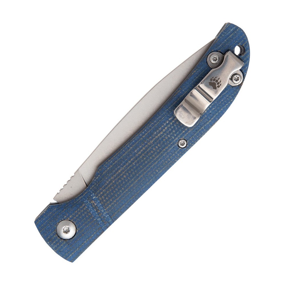 Bear & Son Slip Joint Blue Jean Micarta