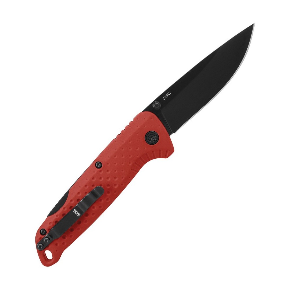 SOG Adventurer Lockback Red/Blk