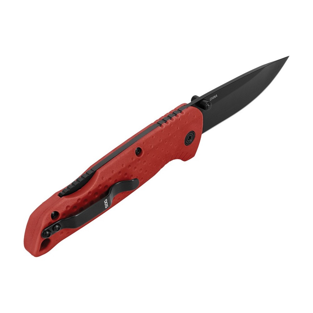 SOG Adventurer Lockback Red/Blk