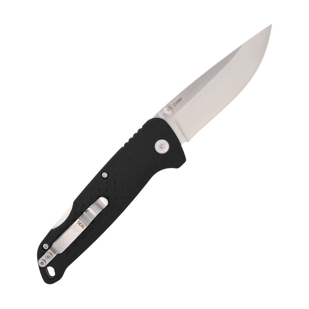SOG Adventurer Lockback Blk/Satin