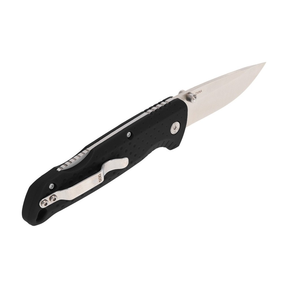 SOG Adventurer Lockback Blk/Satin