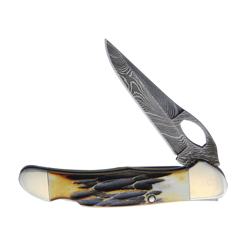 Bear & Son Lockback India Stag Bone