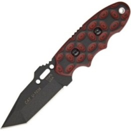 TOPS CAT Tanto Red and Black G10