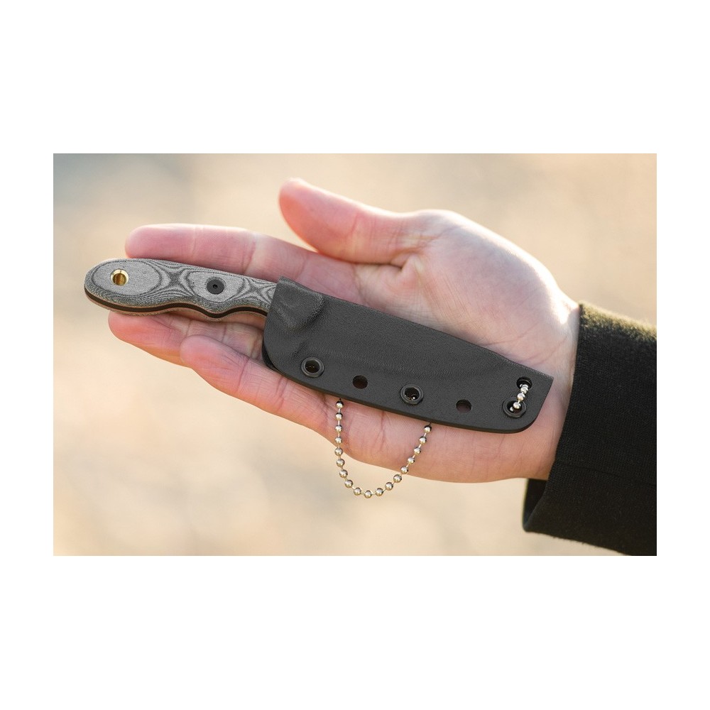 TOPS Mini Scandi Knife Black Linen