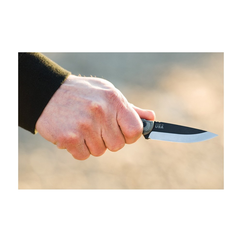 TOPS Mini Scandi Knife Black Linen