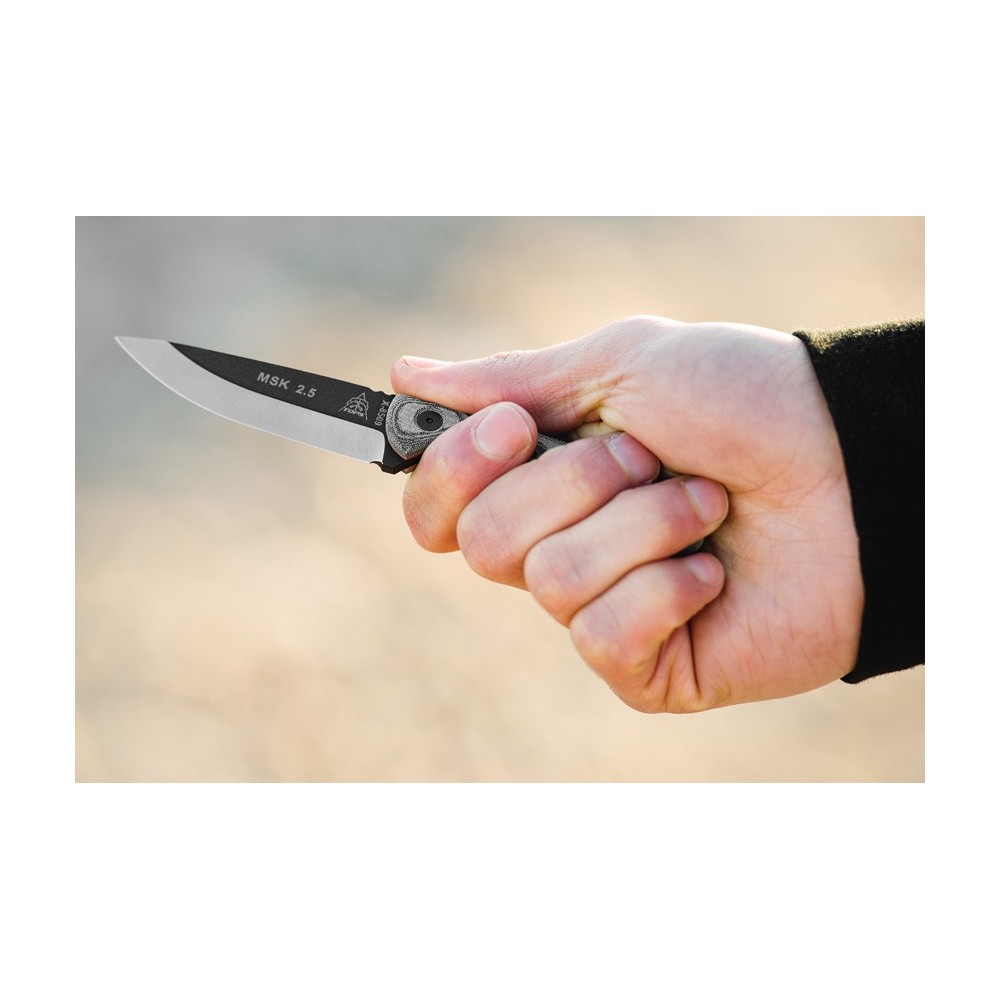 TOPS Mini Scandi Knife Black Linen