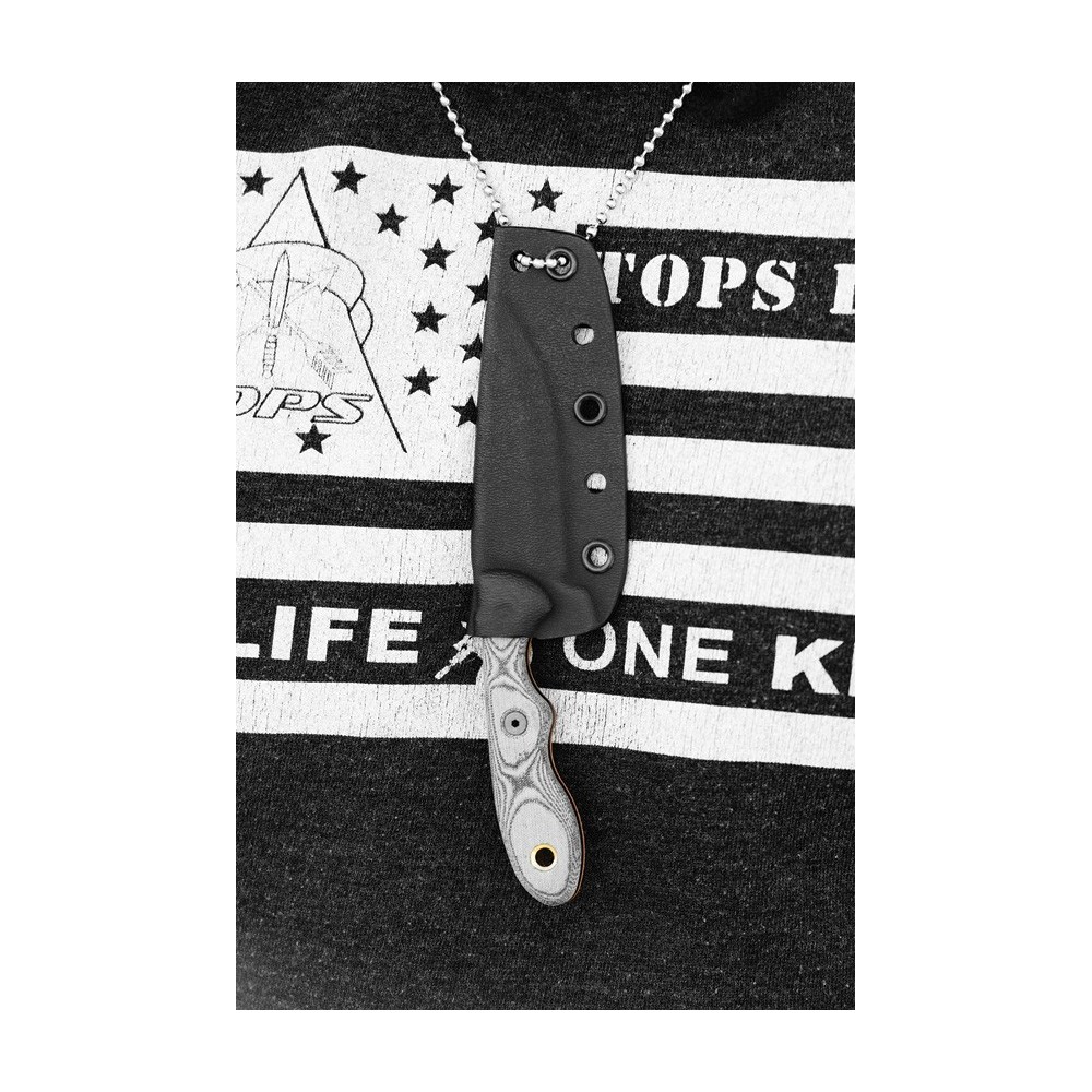 TOPS Mini Scandi Knife Black Linen