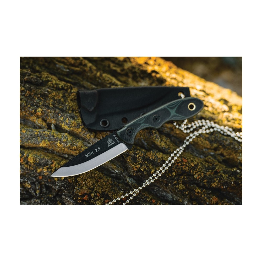 TOPS Mini Scandi Knife Green