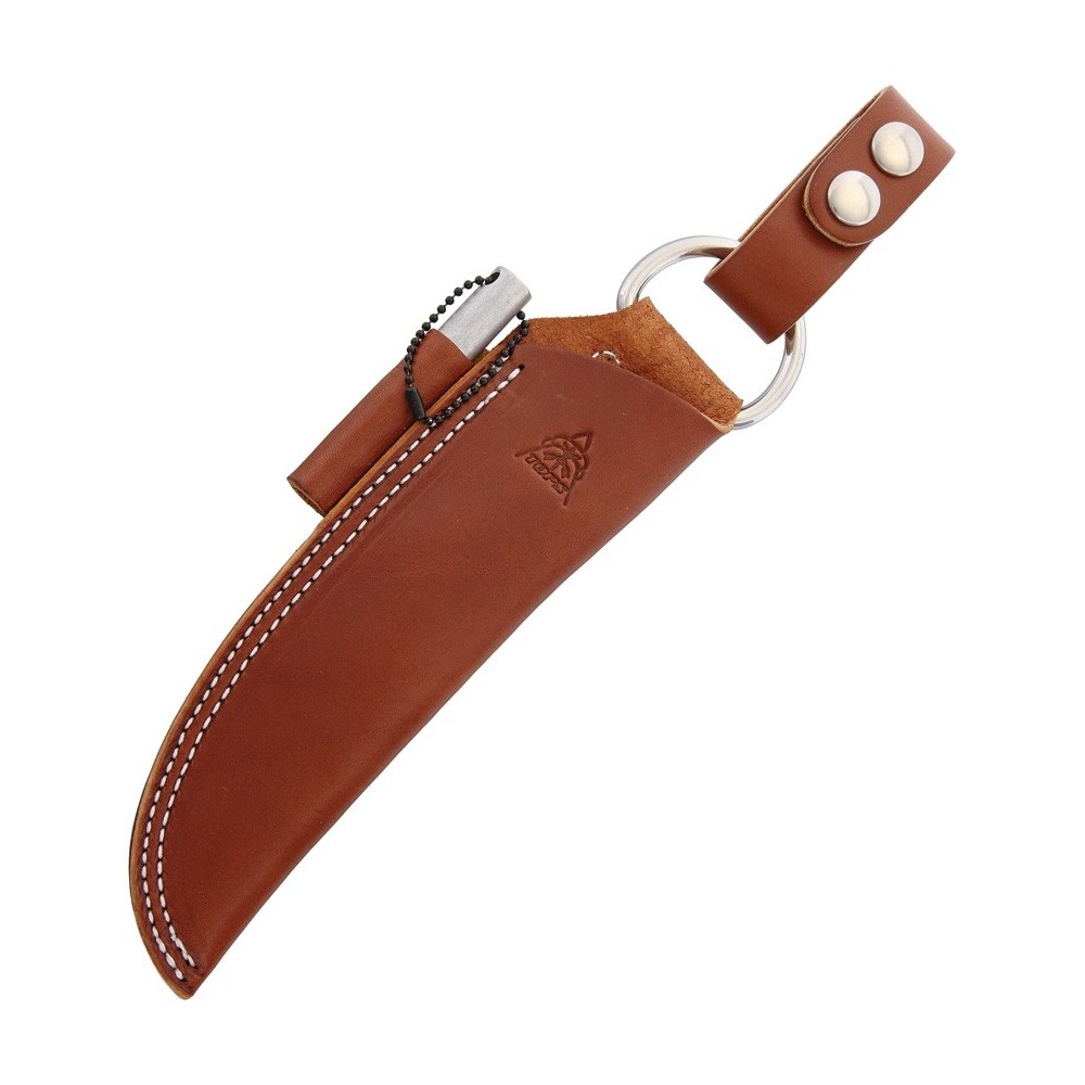 TOPS Bushcraft Sheath Brown Leather