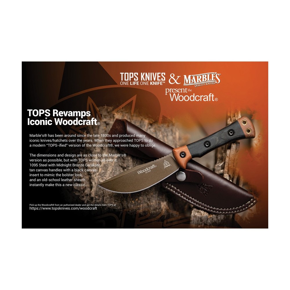 TOPS Woodcraft Fixed Blade