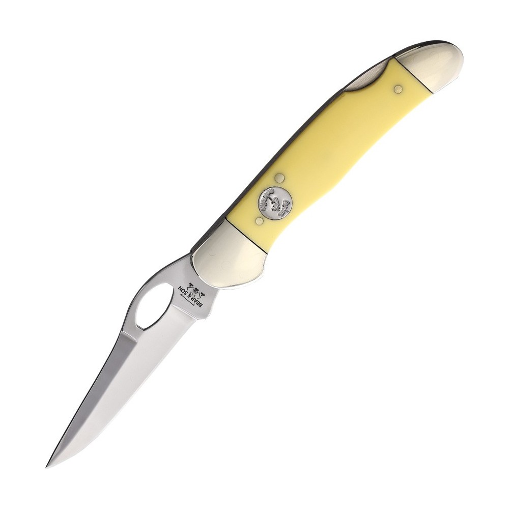 Bear & Son Lockback Yellow Delrin