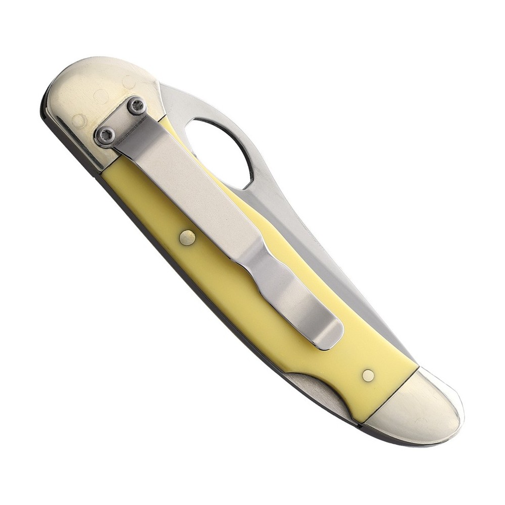 Bear & Son Lockback Yellow Delrin