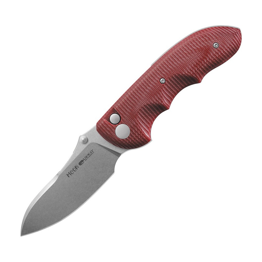 Viper Moon Button Lock Red G10