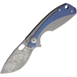 Viper Lille Framelock Damascus Blue