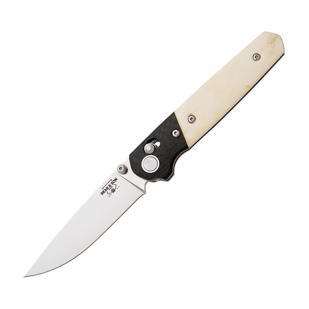 Bear & Son Lawman Slidelock White Bone