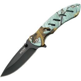 Bear Edge Brisk Framelock Blue Camo A/O