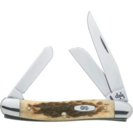 Case Medium Stockman Amber Bone