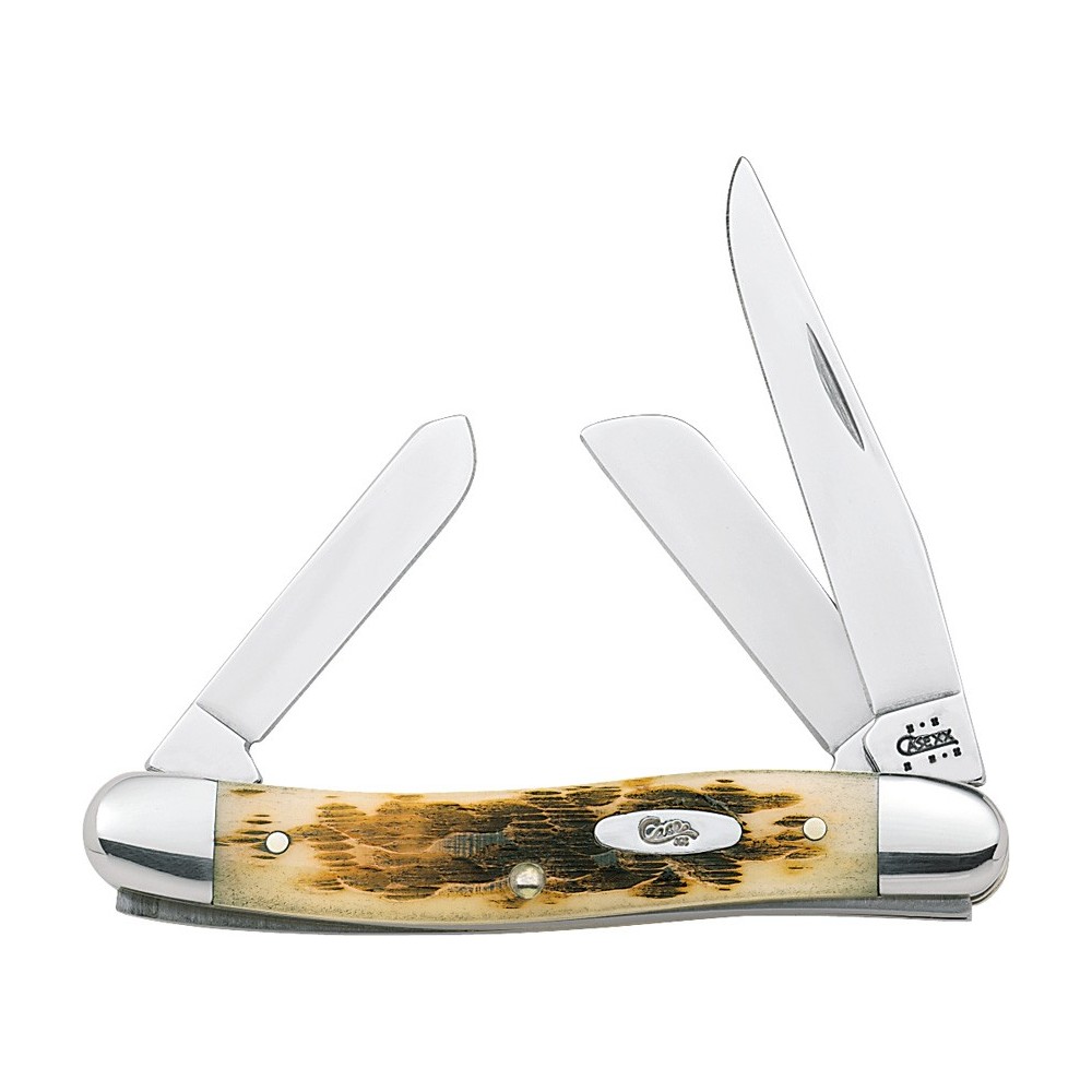 Case Stockman Amber Bone