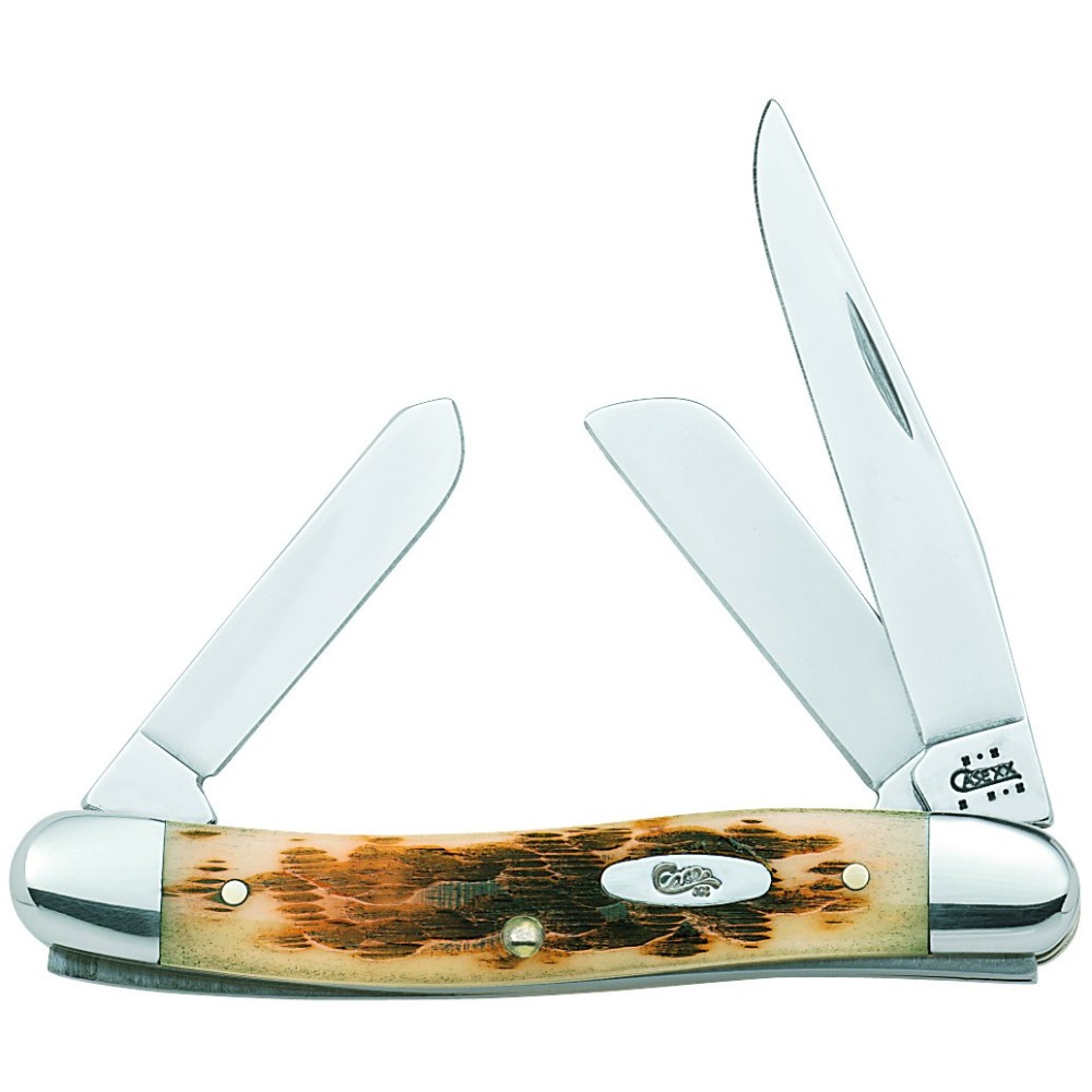 Case Stockman Amber Bone