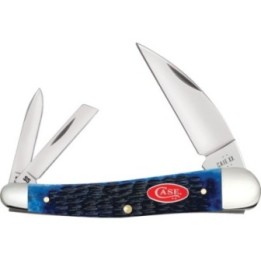 Case Seahorse Whittler Navy Bone