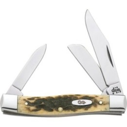 Case Stockman Amber Bone