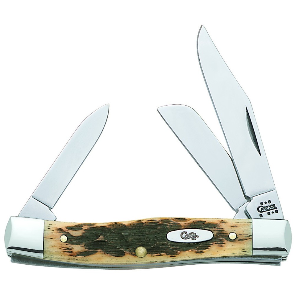 Case Stockman Amber Bone