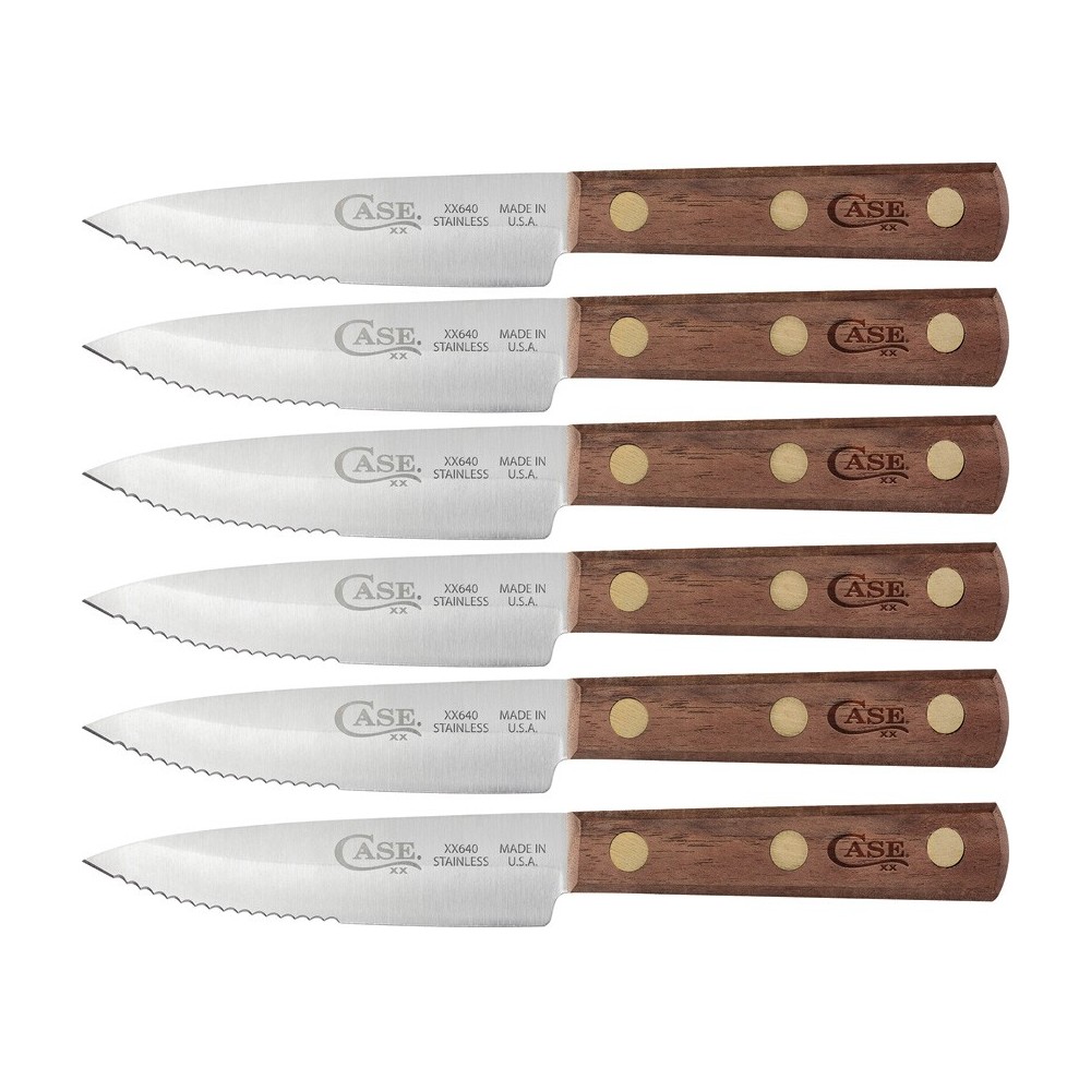 Case Steak Knife Set Walnut