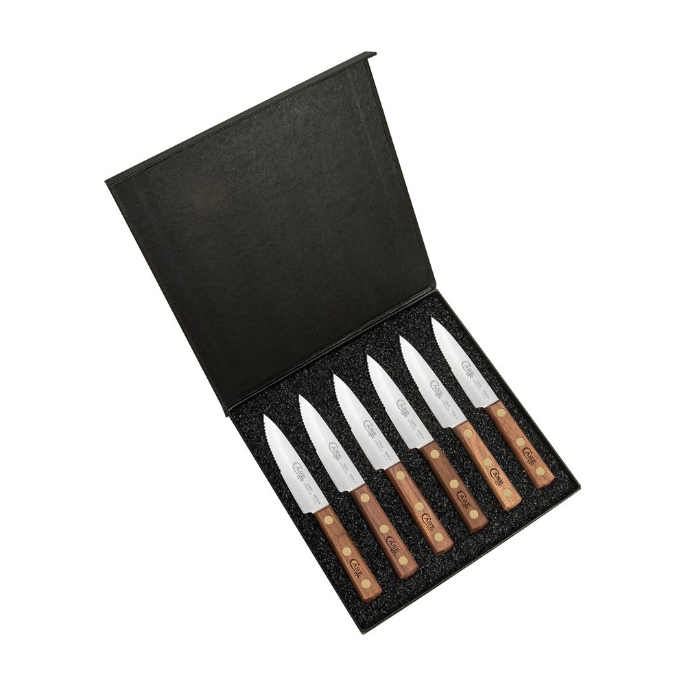 Case Steak Knife Set Walnut