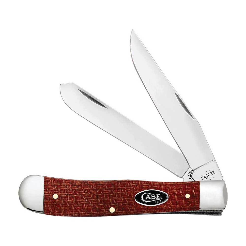 Case Trapper Red Burlap