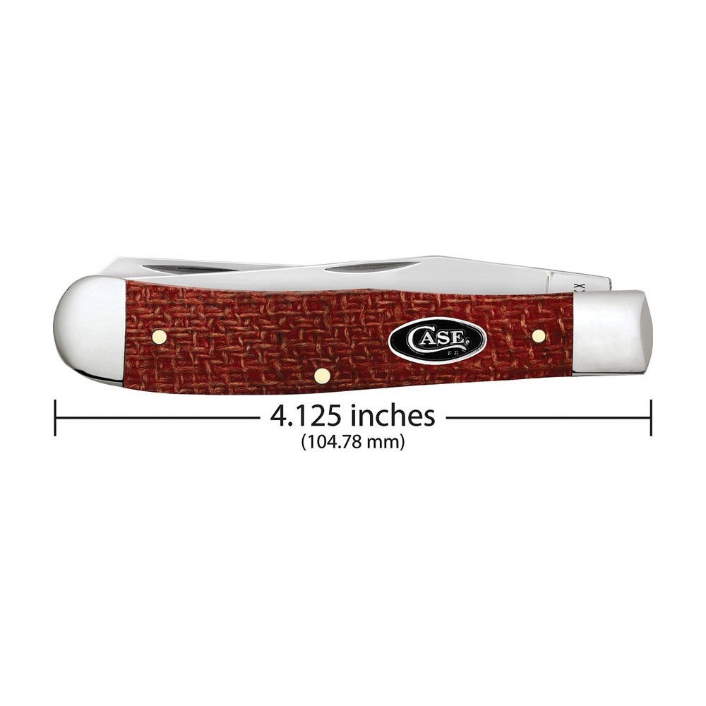 Case Trapper Red Burlap