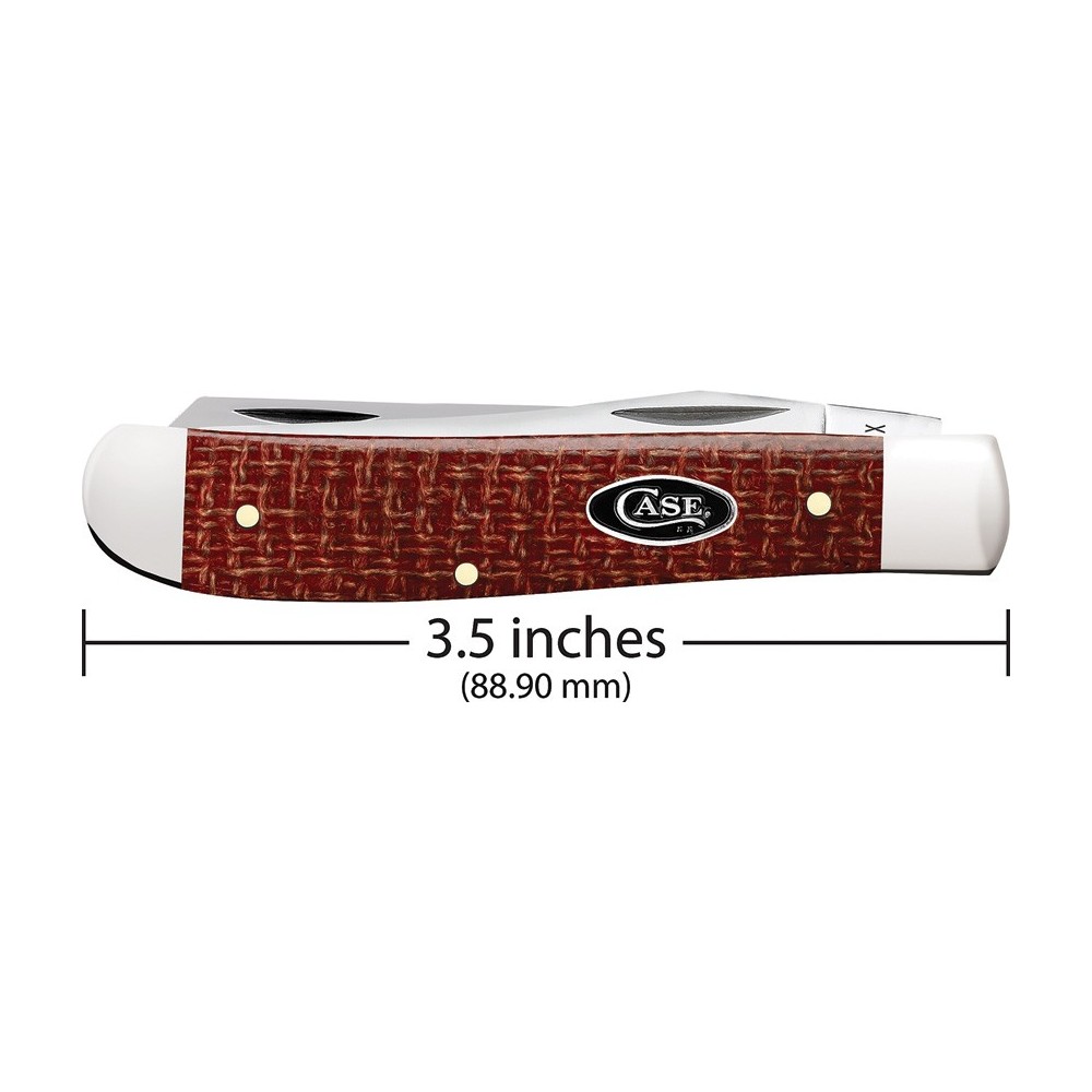 Case Mini Trapper Red Burlap