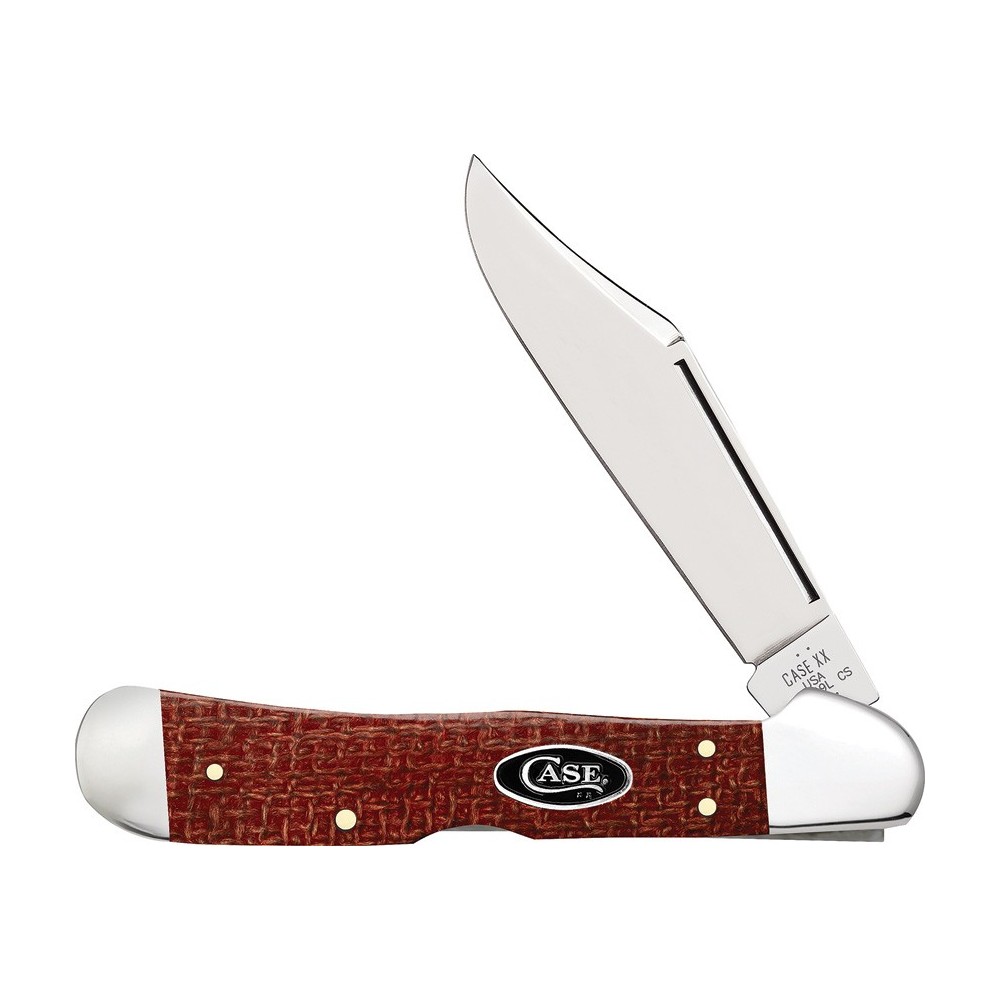 Case Copperlock Dark Red Burlap