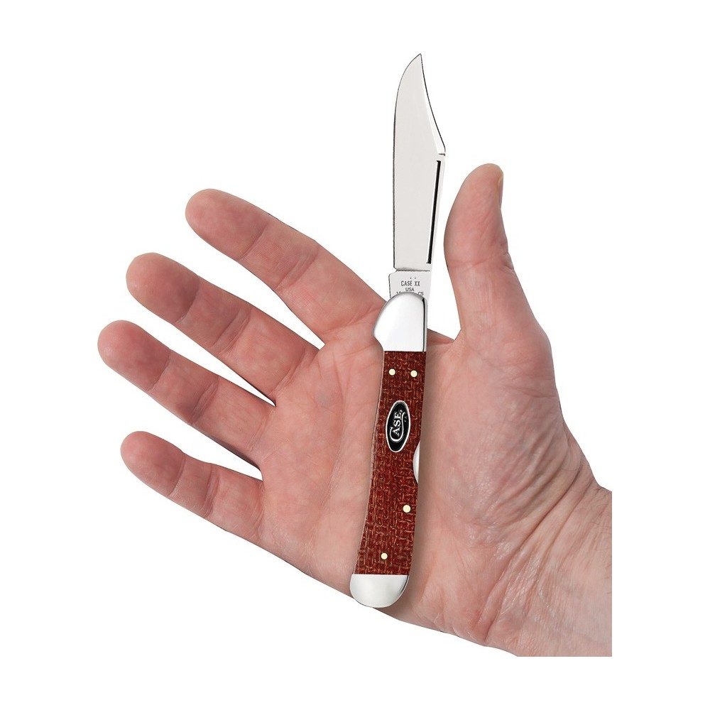 Case Copperlock Dark Red Burlap