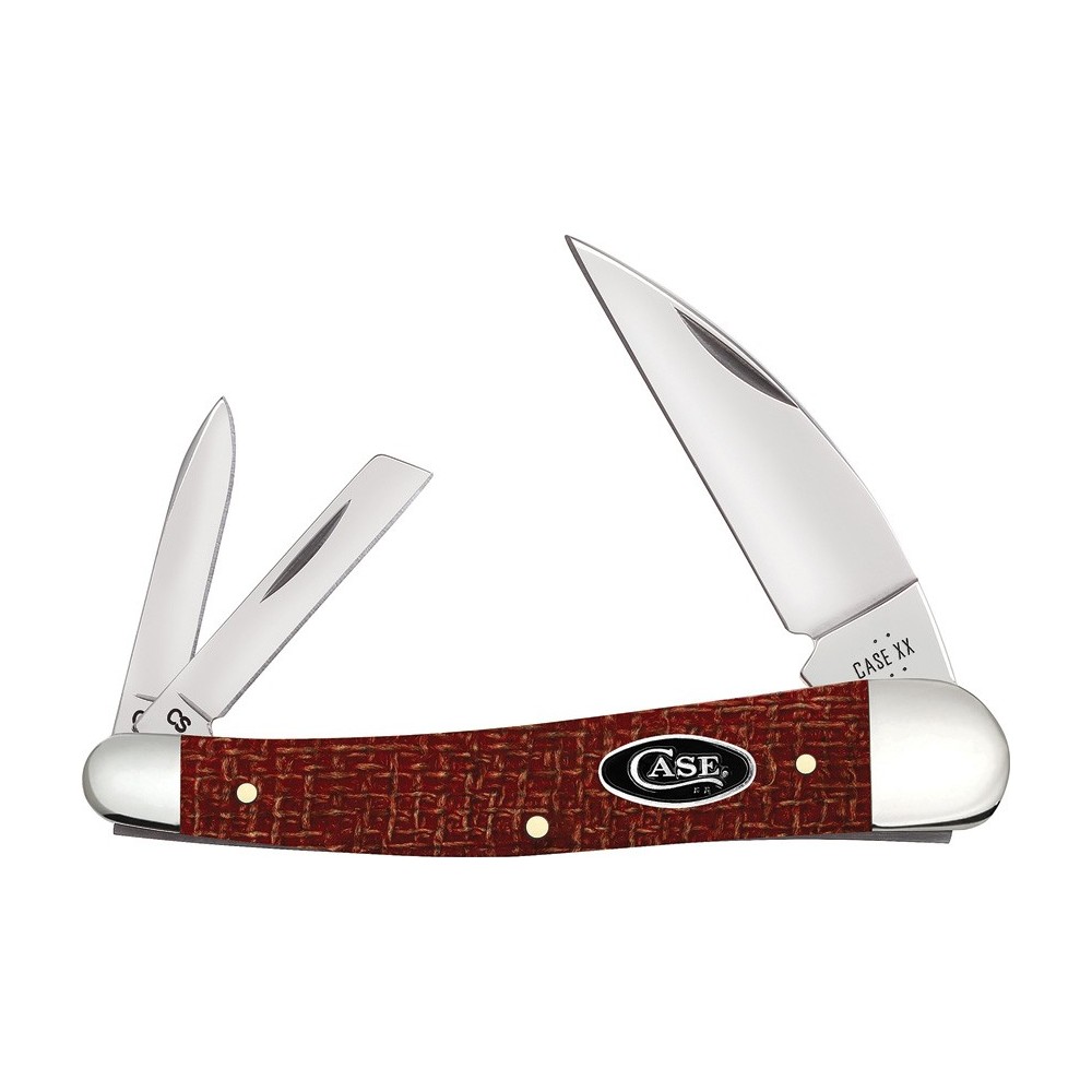 Case Seahorse Whittler Red Burlap