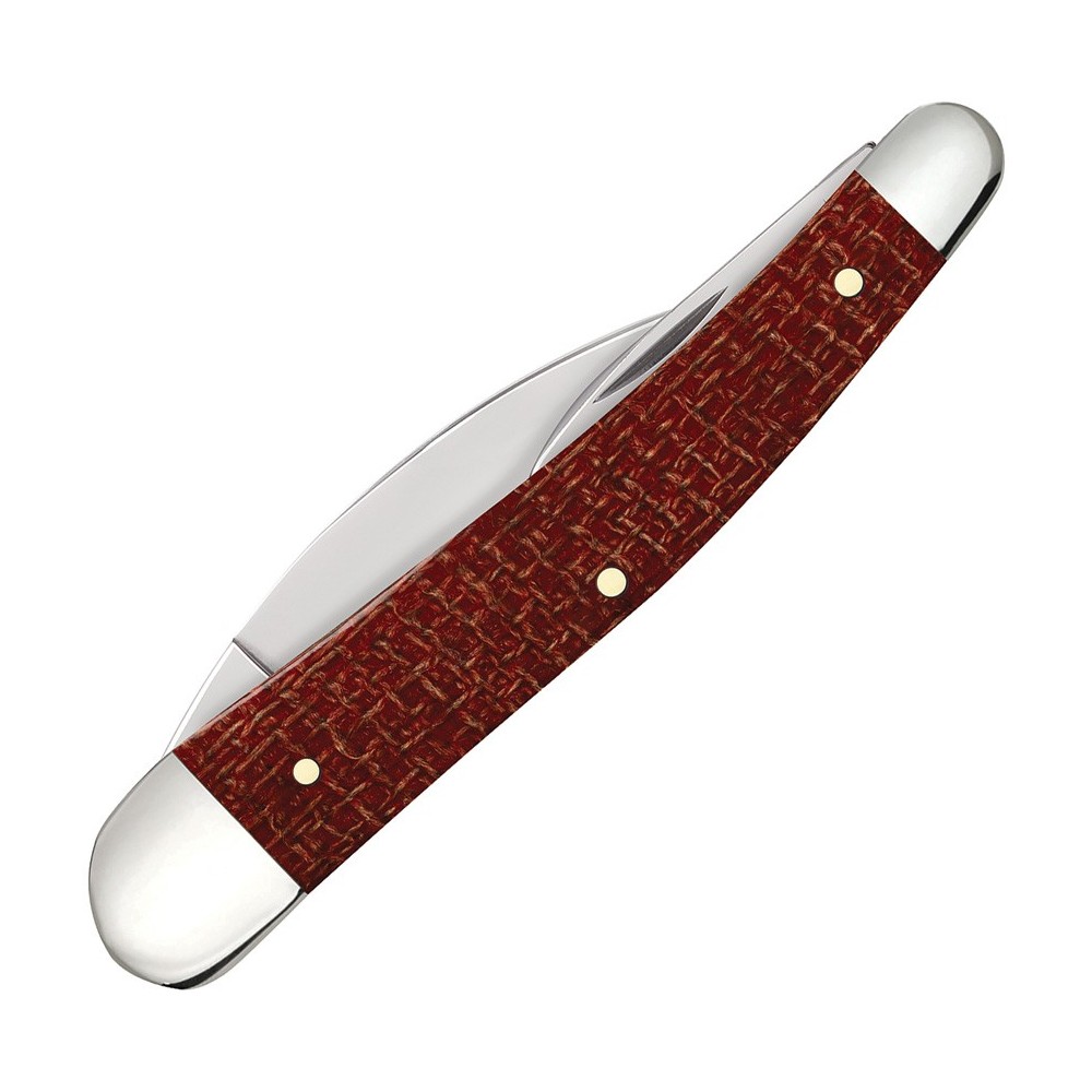Case Seahorse Whittler Red Burlap