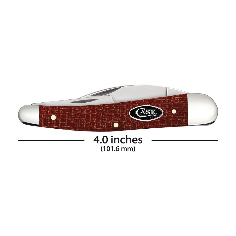 Case Seahorse Whittler Red Burlap