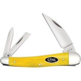 Case Seahorse Whittler Yellow Bone