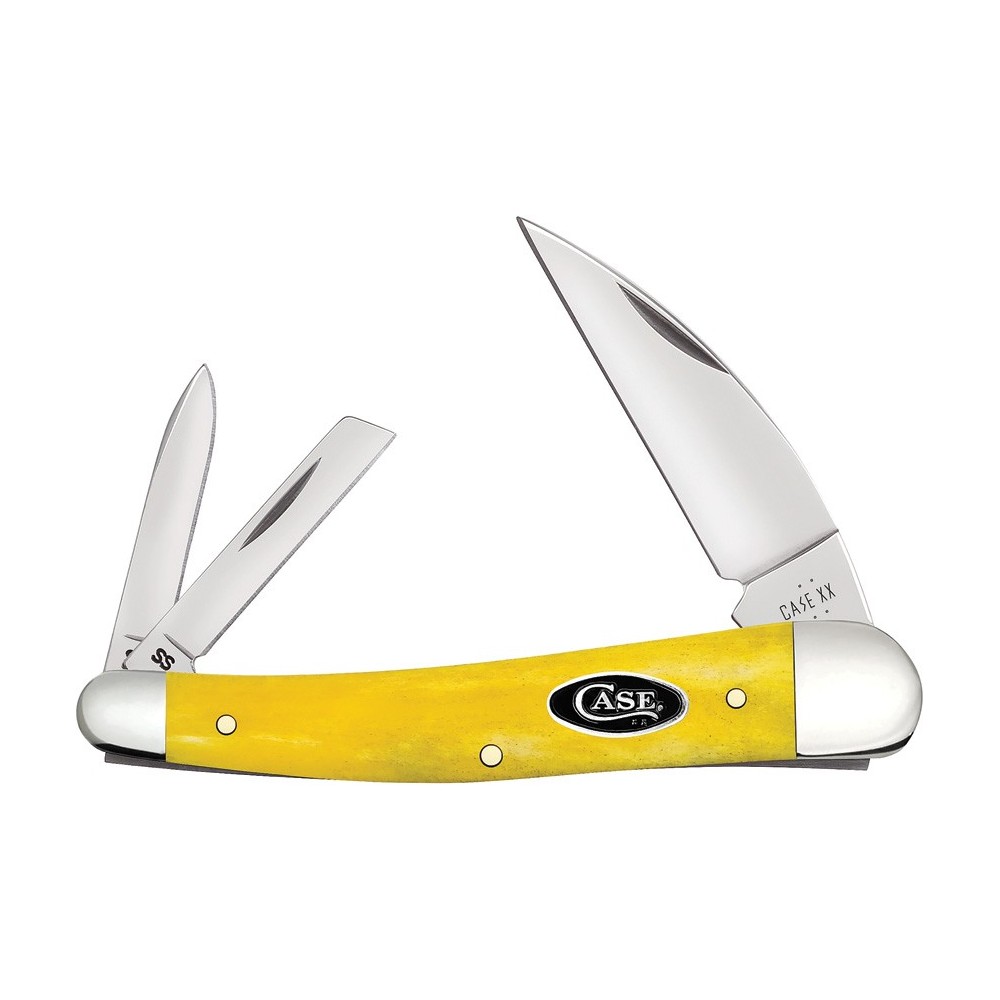 Case Seahorse Whittler Yellow Bone