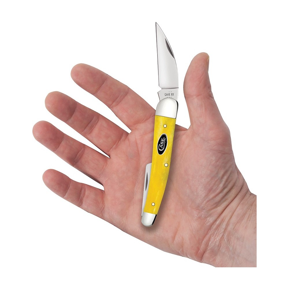 Case Seahorse Whittler Yellow Bone
