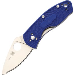 Spyderco Ambitious Linerlock Blue Serr