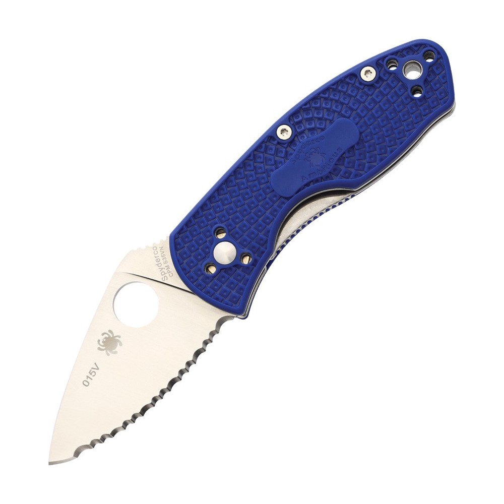 Spyderco Ambitious Linerlock Blue Serr