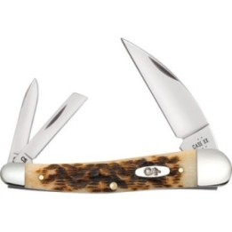 Case Seahorse Whittler Amber Bone