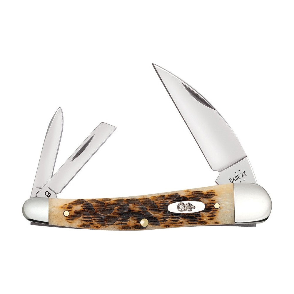 Case Seahorse Whittler Amber Bone